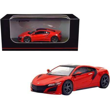 PLUSHDELUXE Honda NSX RHD Right Hand Drive Red with Black Top 0.16 4 Diecast Model Car PL1539566